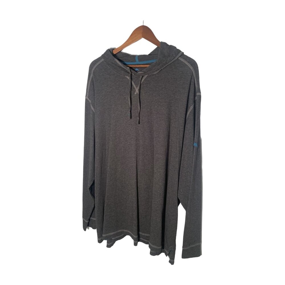 Tommy Bahama Lightweight Grey Tobago Bay Hoodie XXL.